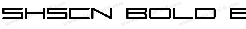 SHSCN Bold Bold字体转换